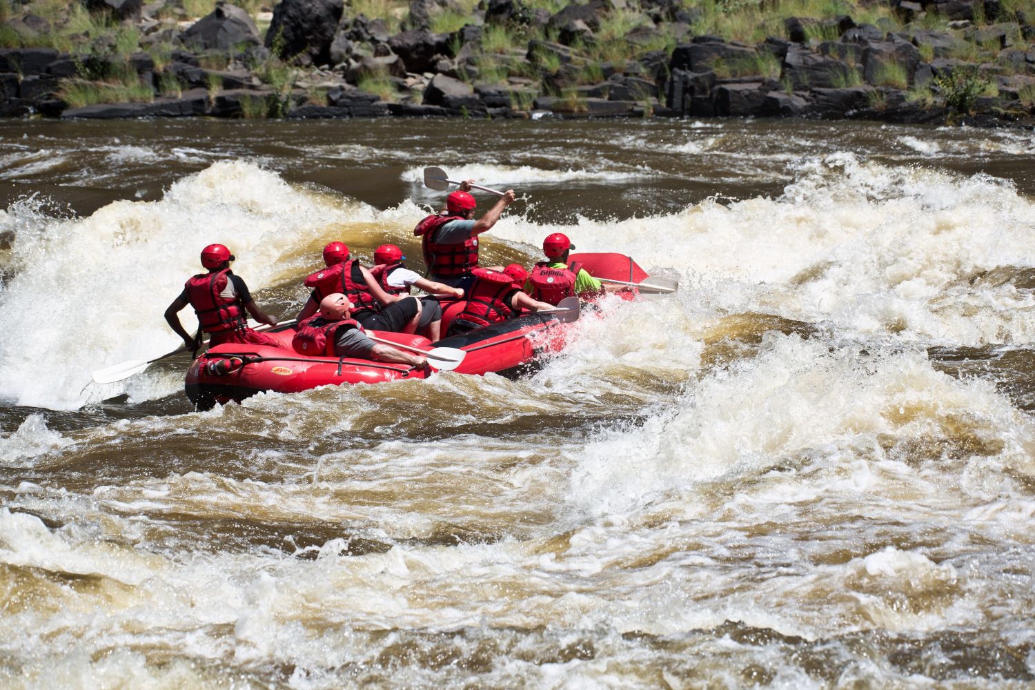 White water rafting at Victoria Falls