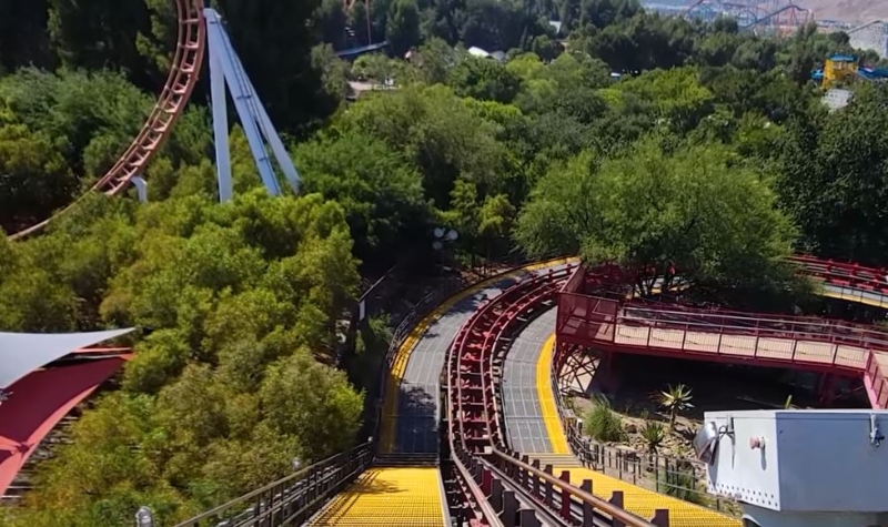 A view from the roller coaster X2 - Ryan Theme Park - YouTube