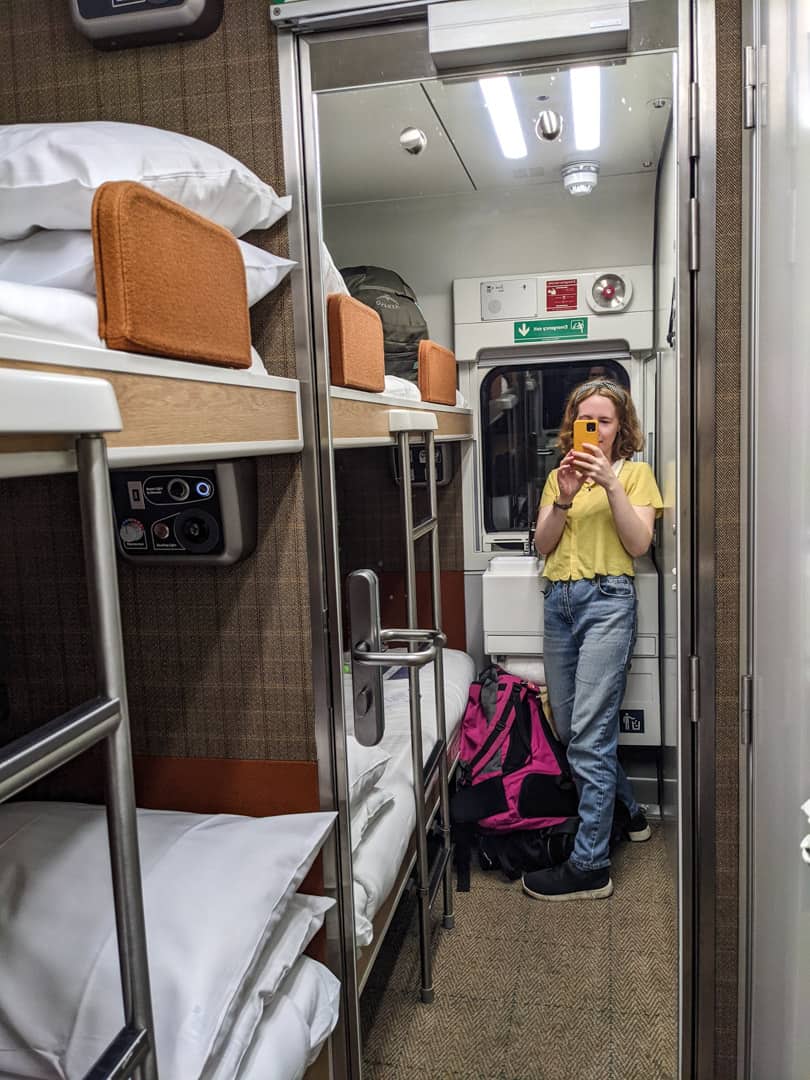 Caledonian sleeper train classic room