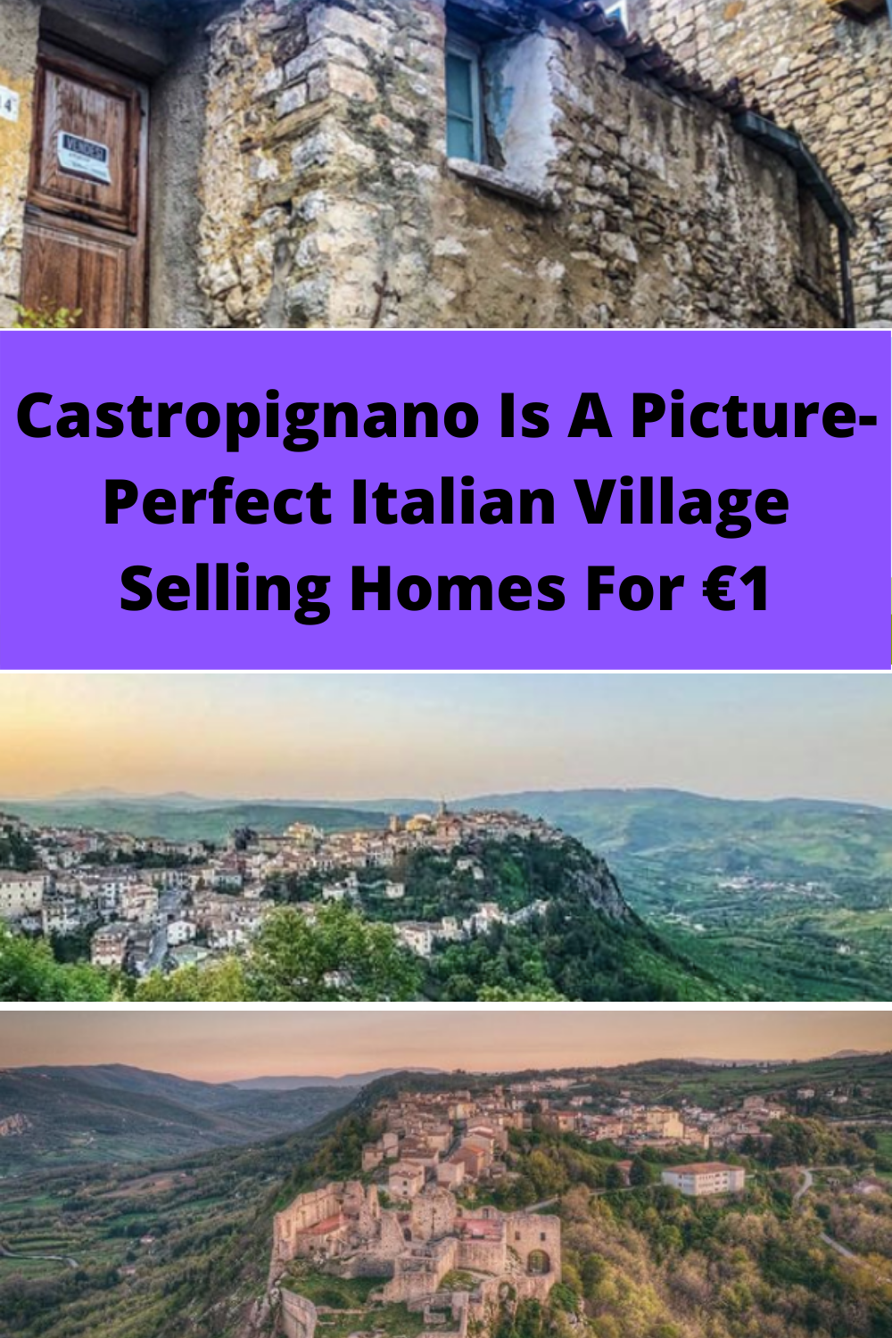 Castropignano Is A Picture-Perfect Italian Village Selling Homes For €1