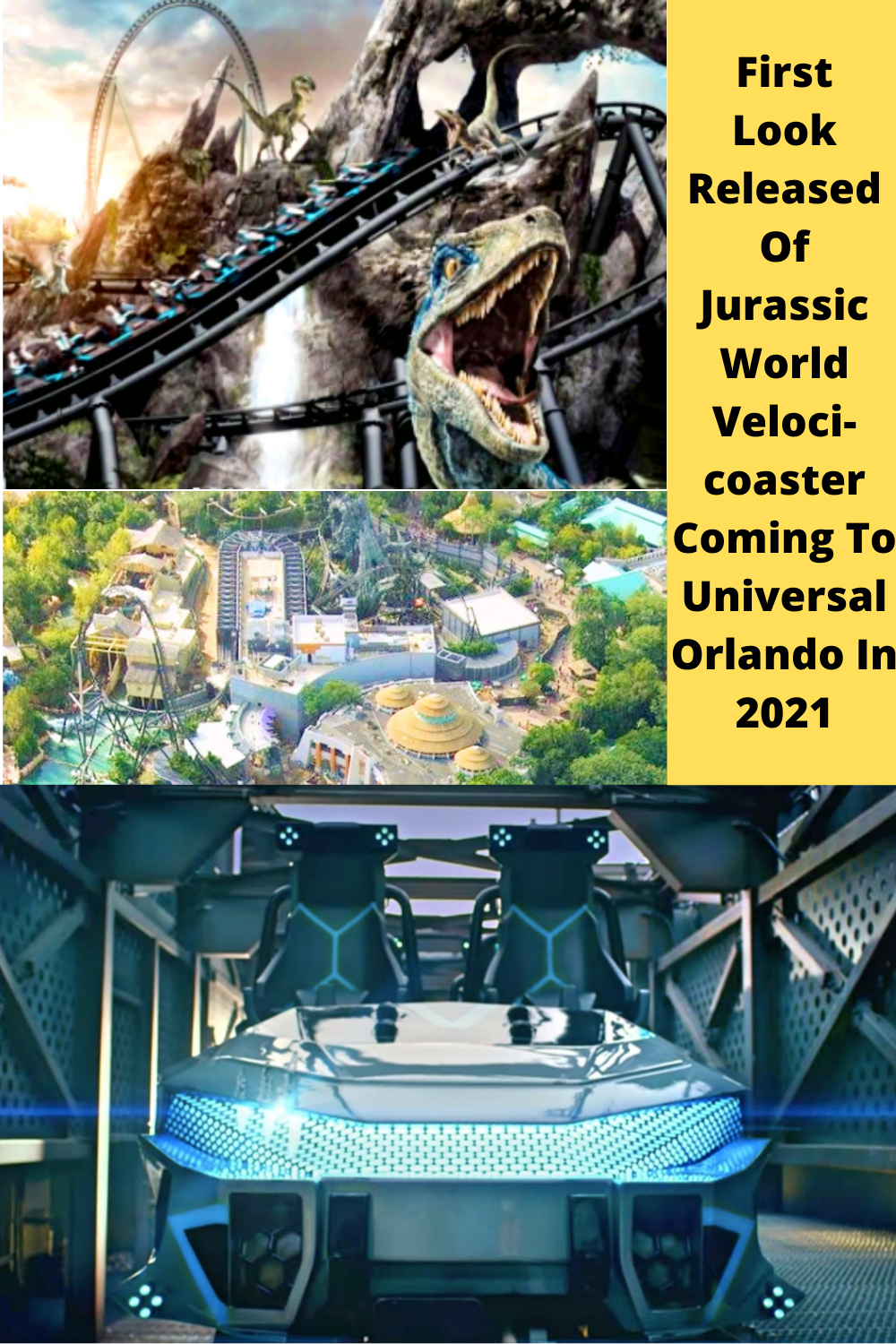 First Look Released Of Jurassic World Velocicoaster Coming To Universal Orlando In 2021