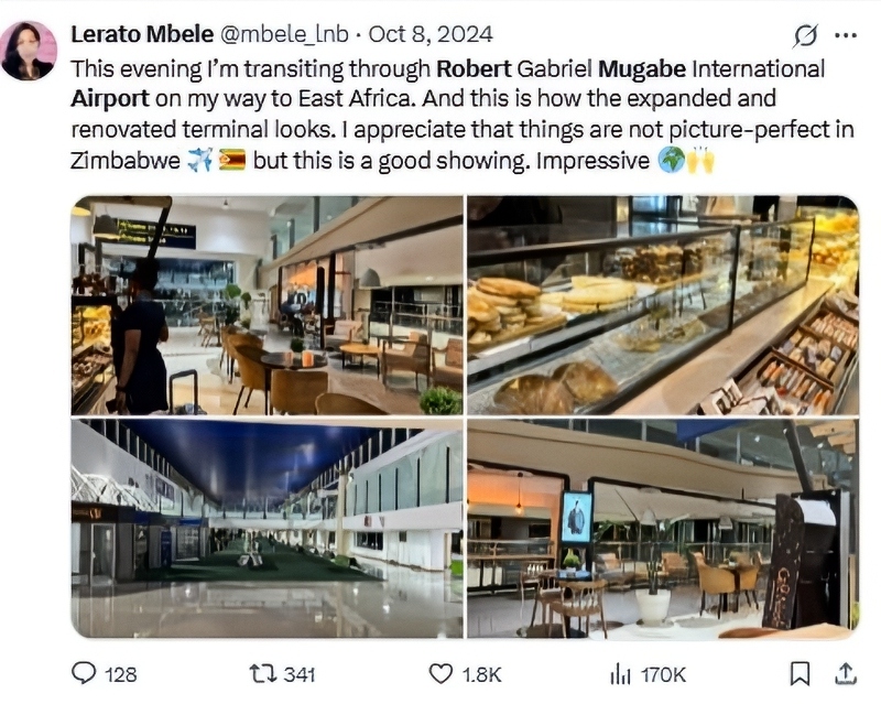 Modern airport in Harare - @mbele_lnb - X