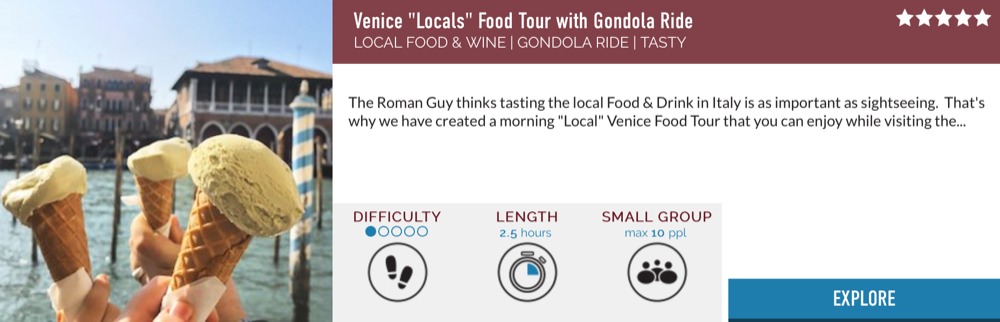 Venice Delicious Food Tour With Charming Gondola Ride: Great Travel Tour With The Roman Guy!