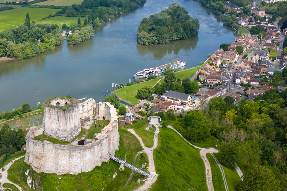 River Seine Les Andelys Chateau Gaillard