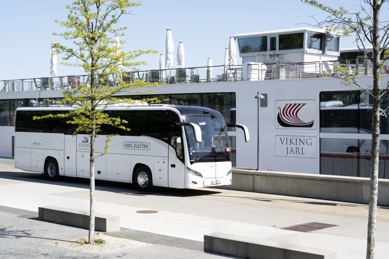 Viking Makes Cruise History With Europe’s First Fully Electric River Tour Motor Coach