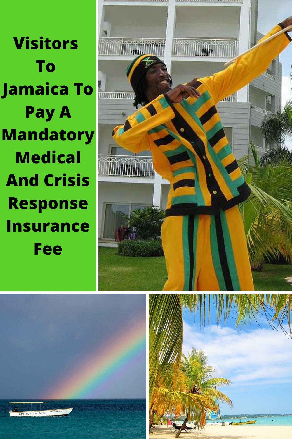 Visitors To Jamaica To Pay A Mandatory Medical And Crisis Response Insurance Fee