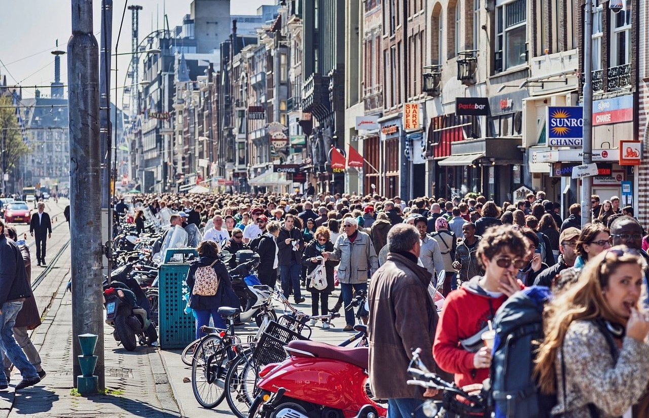 Over-tourism in Amsterdam, the Netherlands, Europe