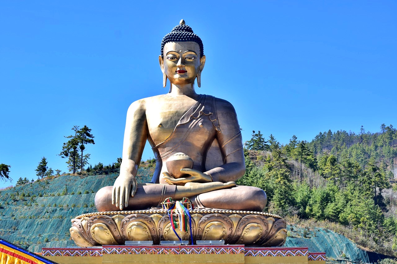 Buddhist statue in Bhutan