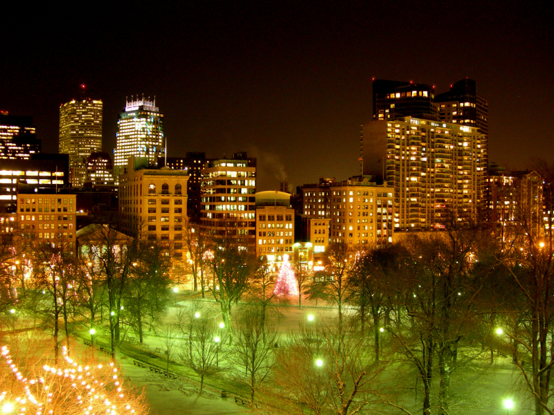 Boston, Massachusetts in winter