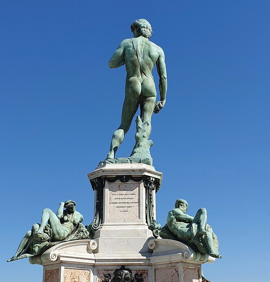 Bronze replica of Michelangelo's David