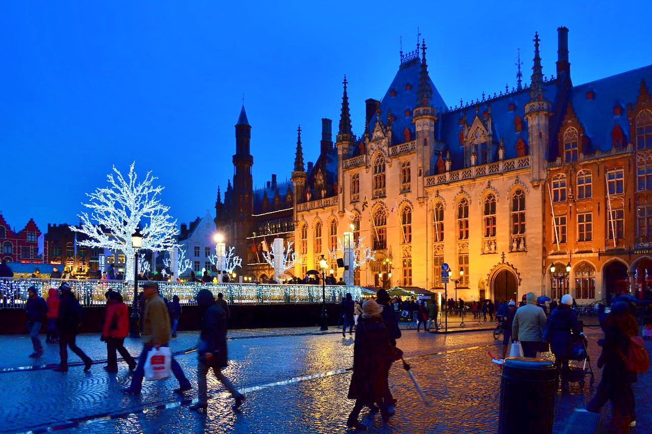 Bruges, Belgium in Europe at Christmas