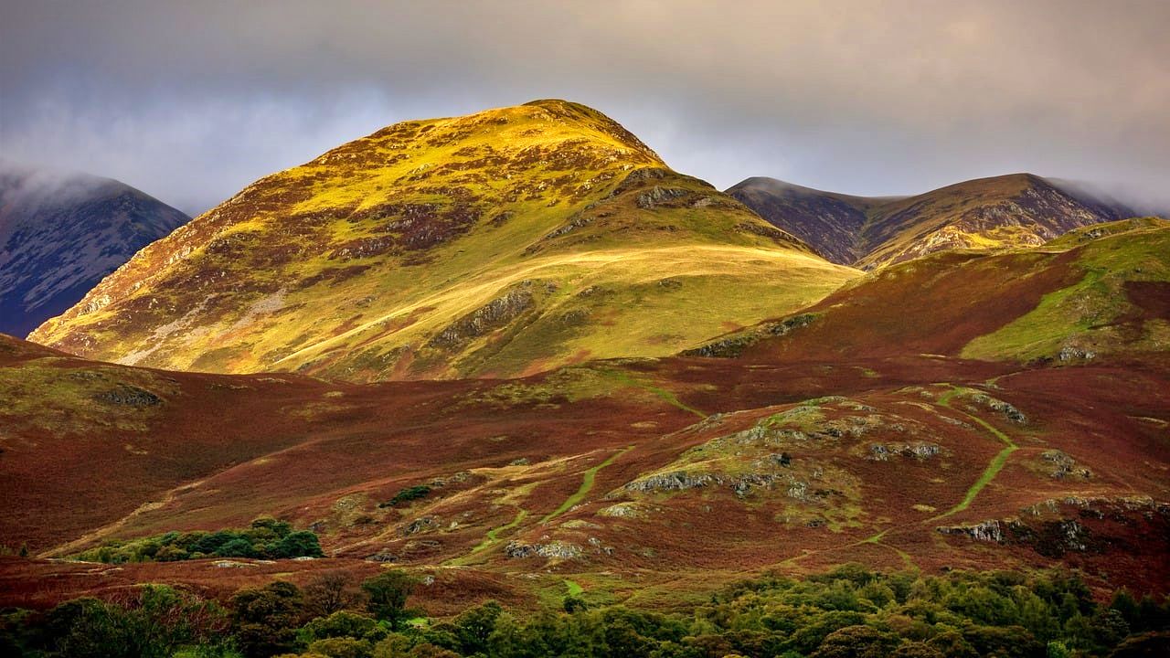 Fall colors in Buttermere, the Lake District of England
