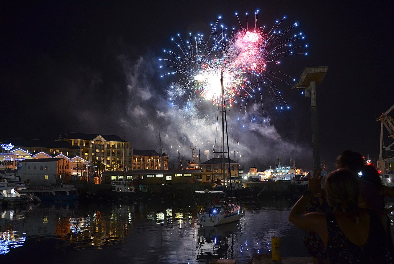V&A Waterfront, Cape Town, South Africa on New Year's Eve
