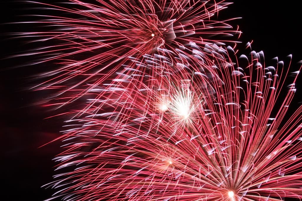 Fireworks over the V&A Waterfront in Cape Town, South Africa