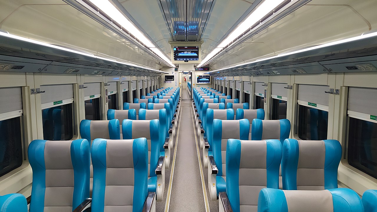 Interior of Indonesian Executive Class Train's Car