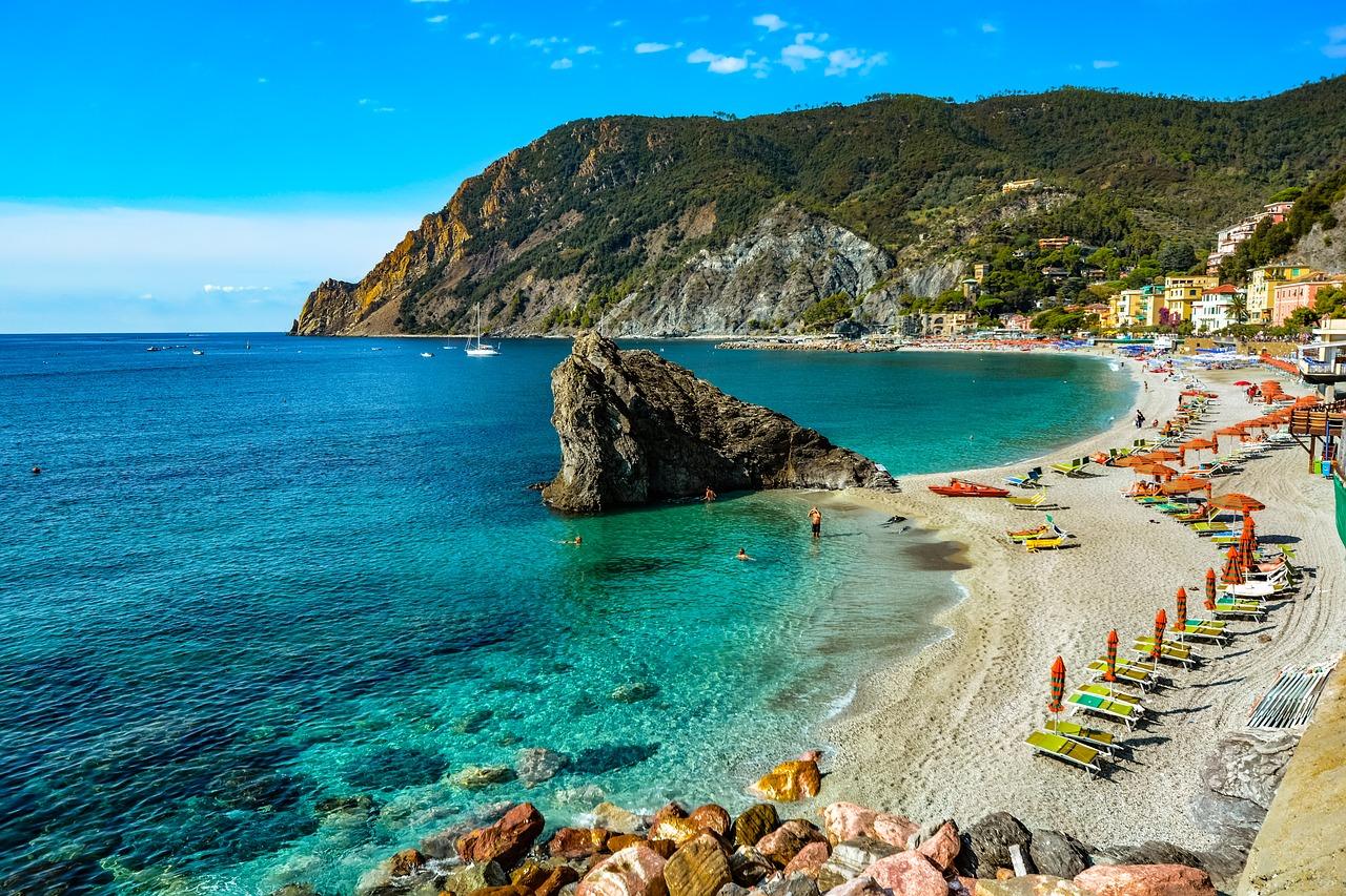 Beaches of Cinque Terre region, Italy