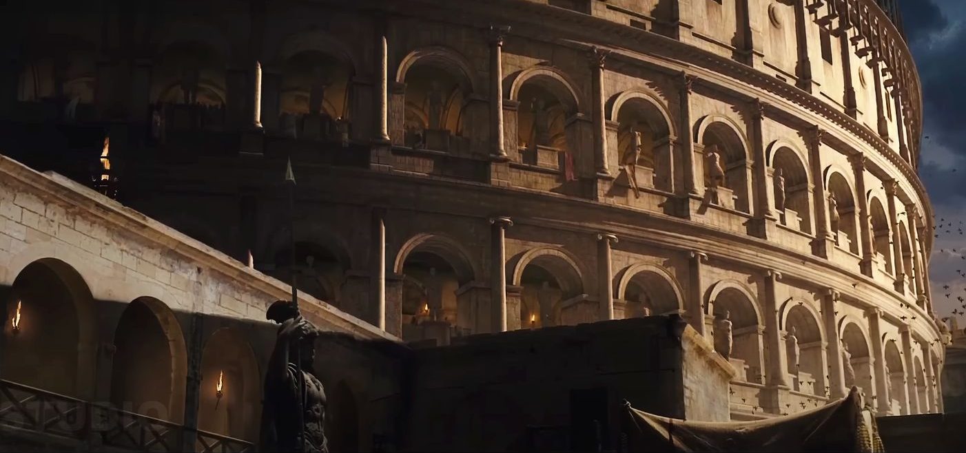 Mock-up of the Colosseum