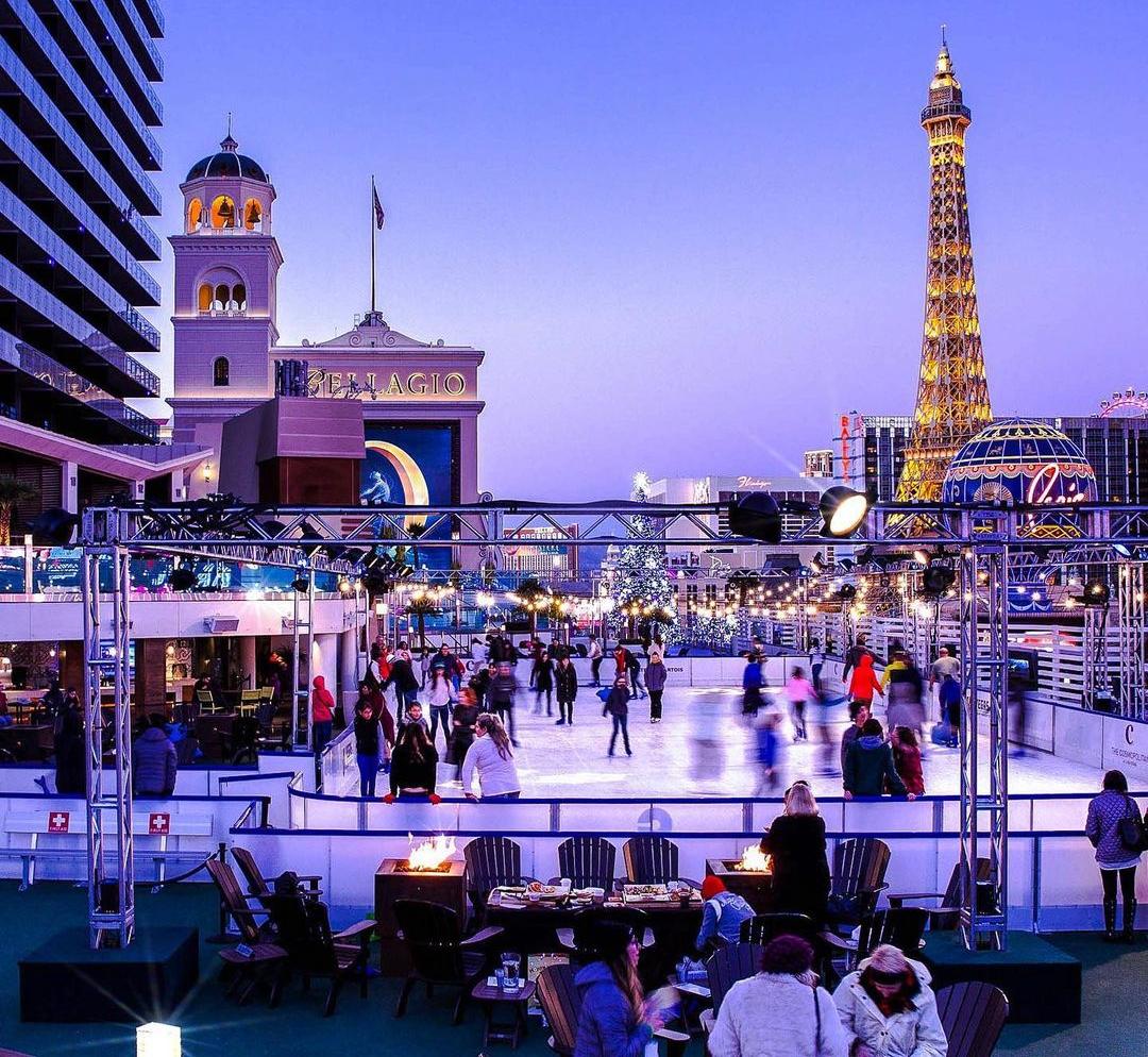 Ice skating at the Cosmopolitan