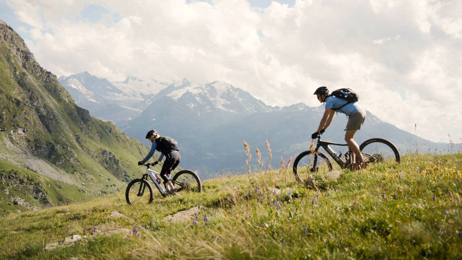 Cycling in Verbier, Switzerland