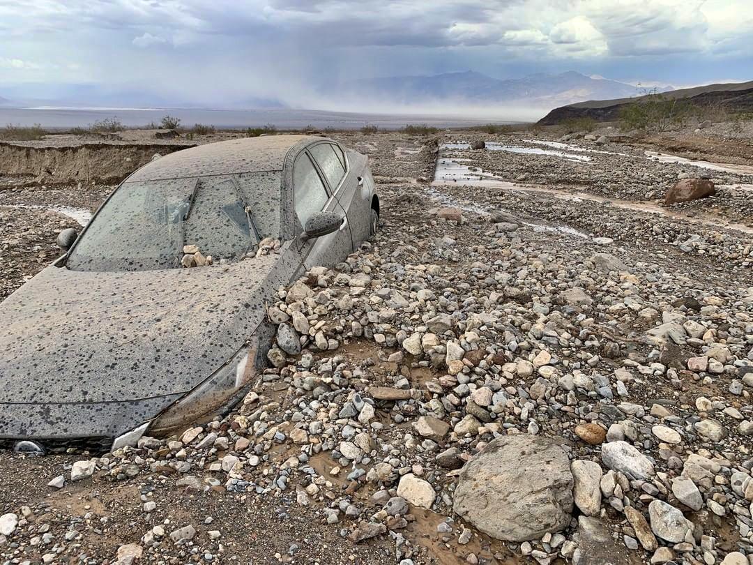 Flash flooding in Death Valley
