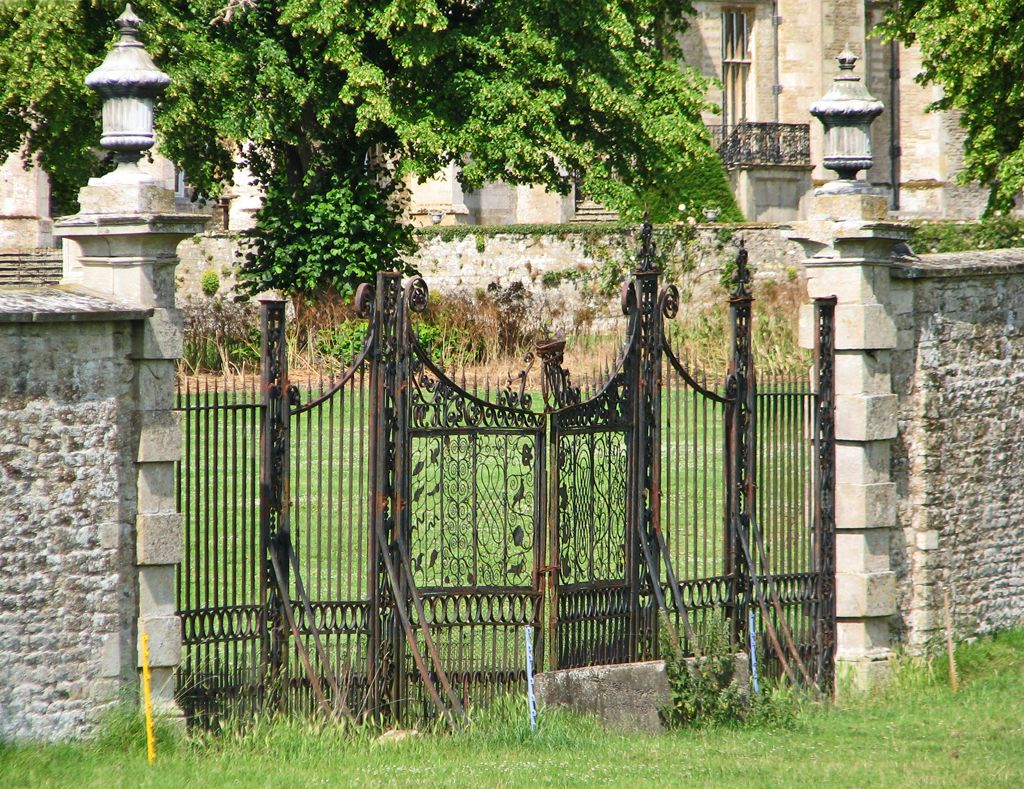 Gate to the walled garden at Drayton House