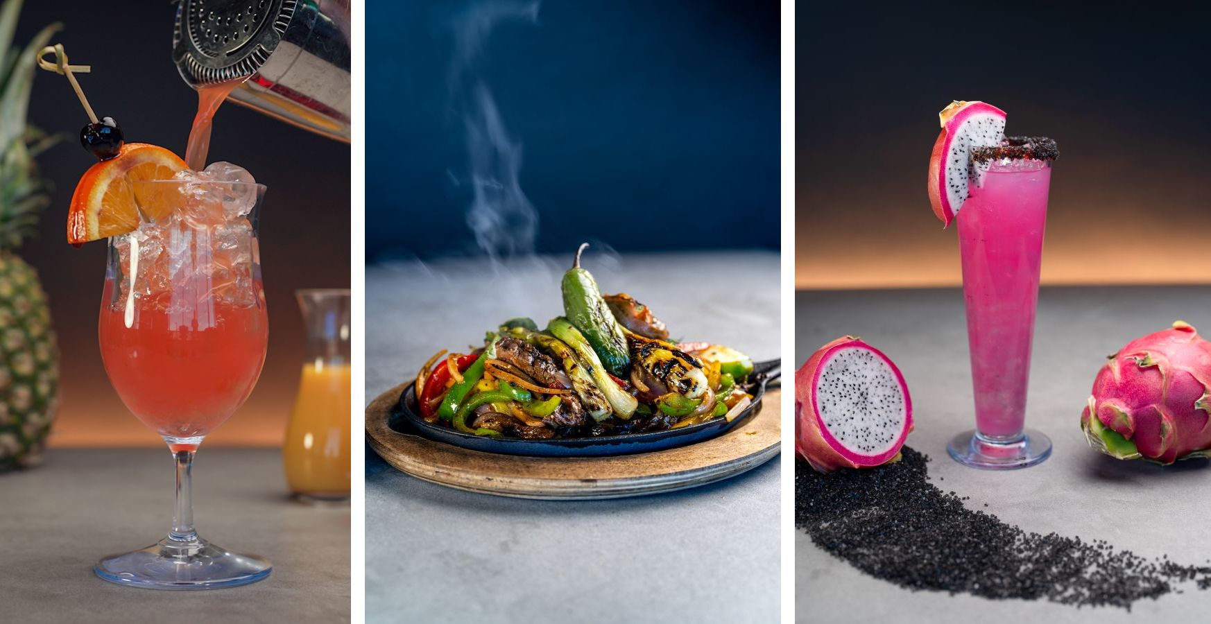 Cocktails and Mexican food