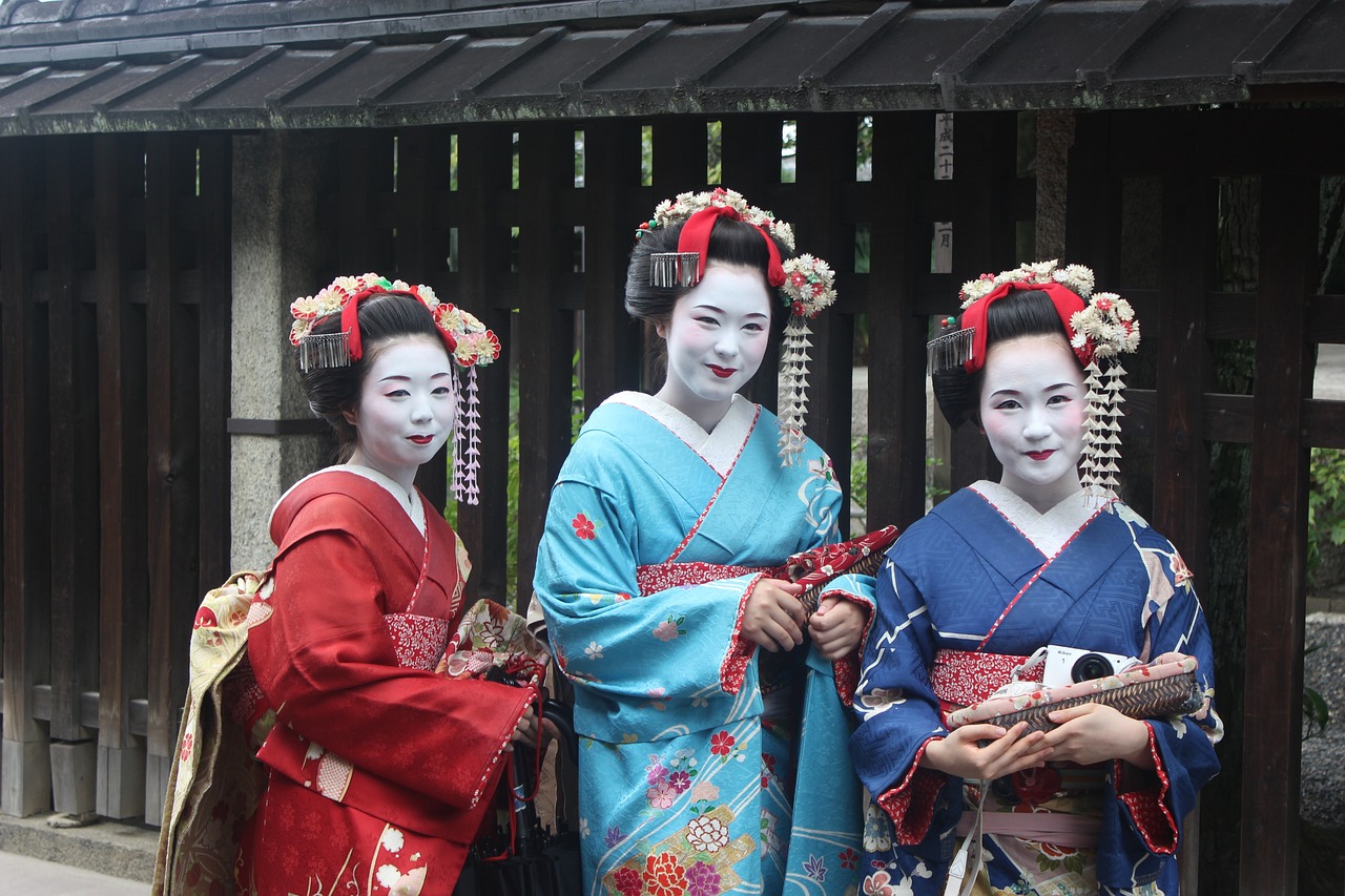 Geishas in Gion, Kyoto, Japan