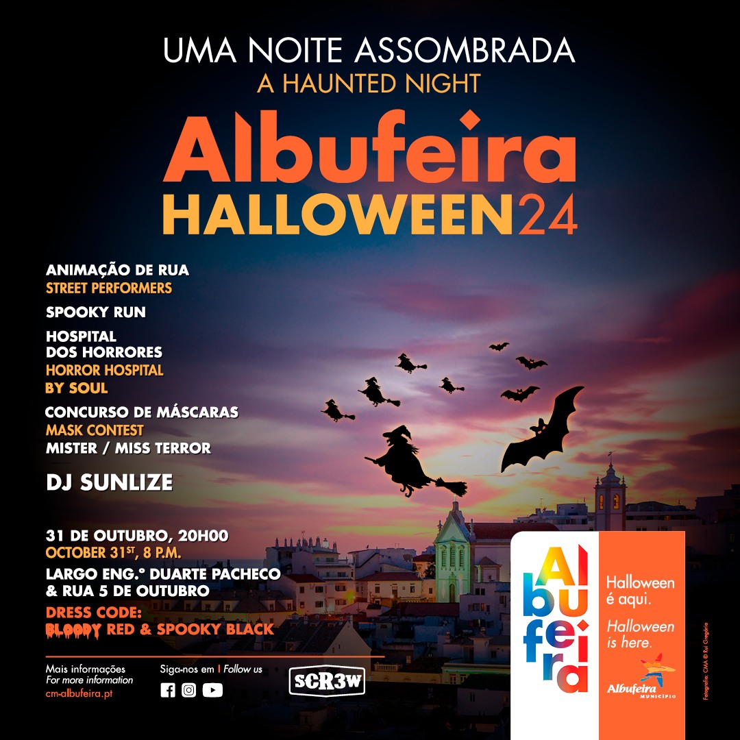 Albufeira in Portugal on Halloween