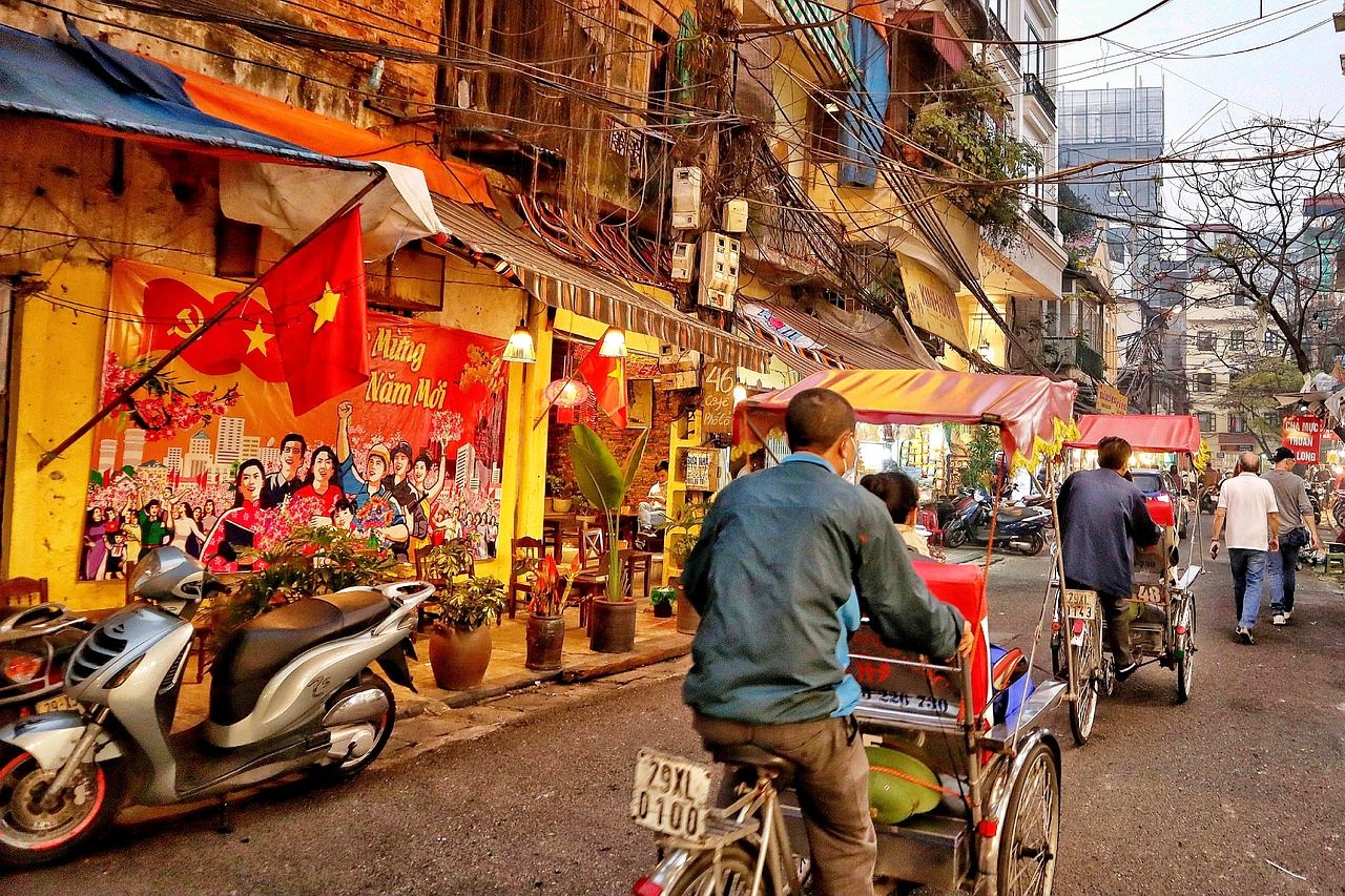 Street scene in Hanoi, Vietnam