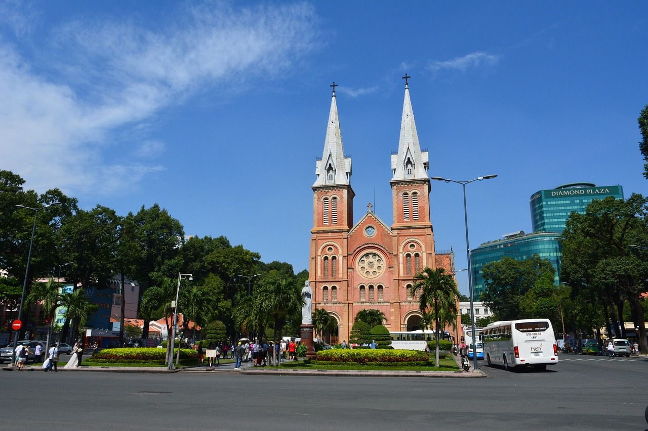 Notre Dame Cathedral Basilica of Saigon in Ho Chi Minh City, Vietnam