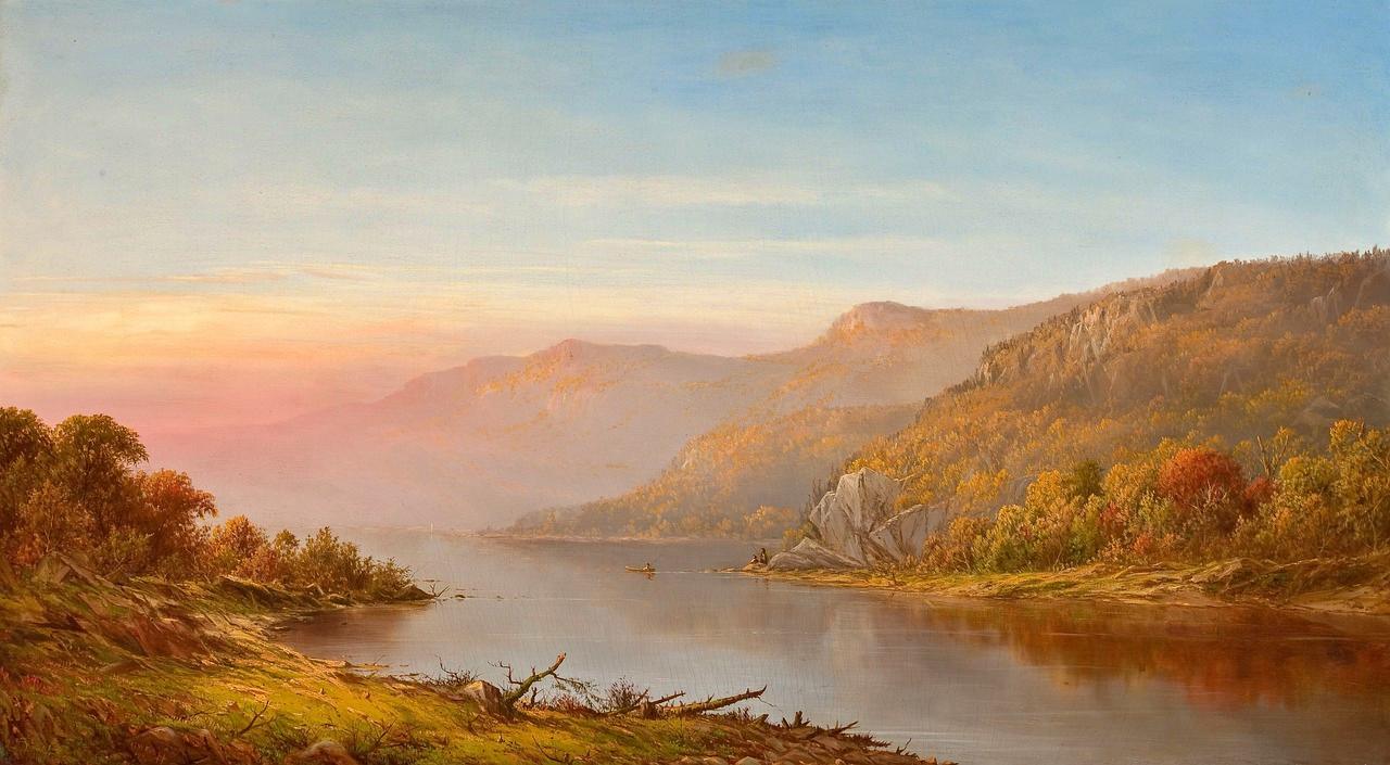 Hudson River in the fall