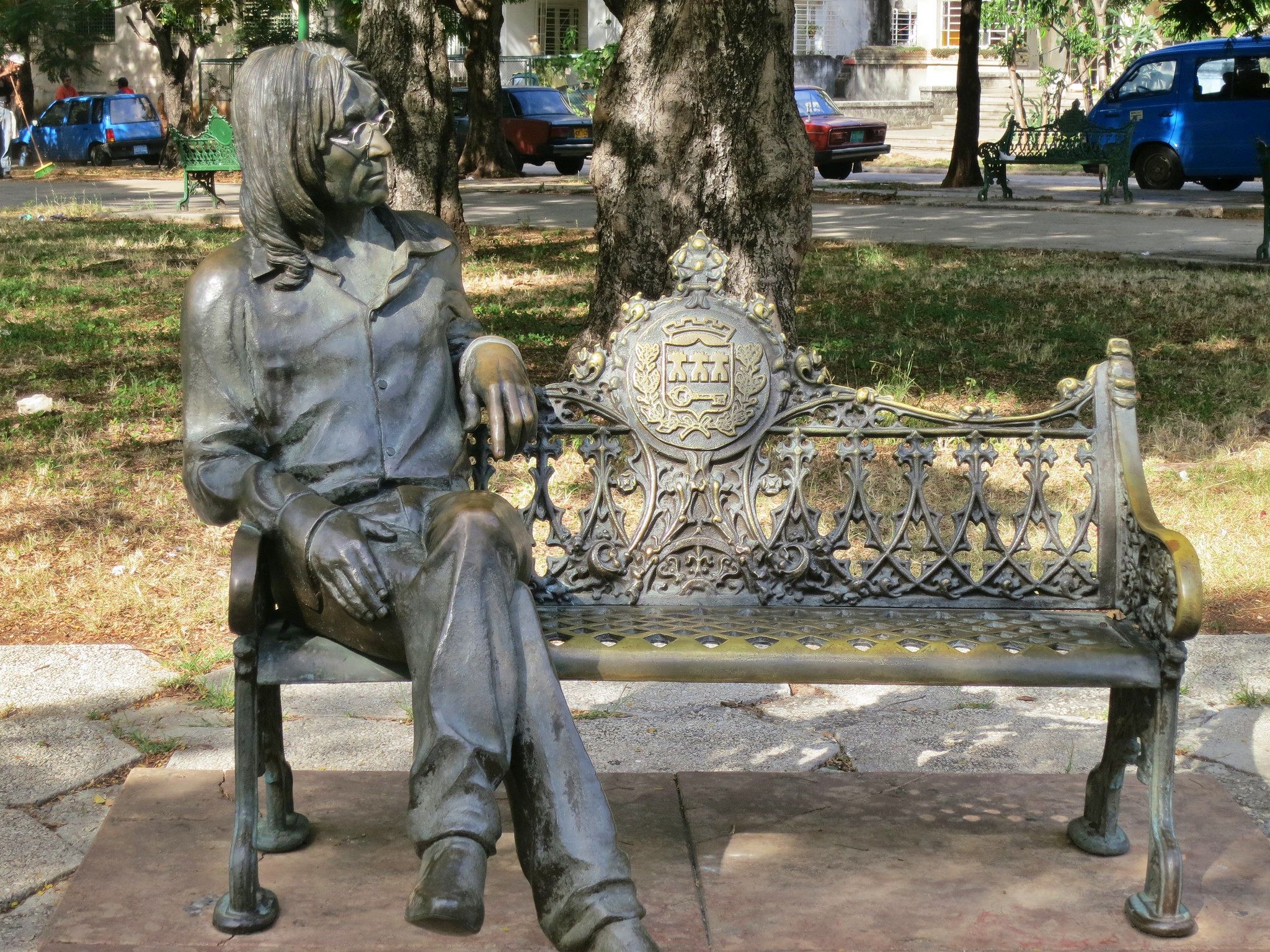 Statue of John Lennon in John Lennon Park, Havana, Cuba