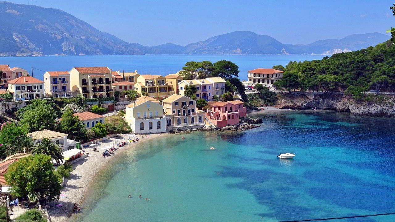 Turquoise waters of Kefalonia, Ionian Islands, Greece