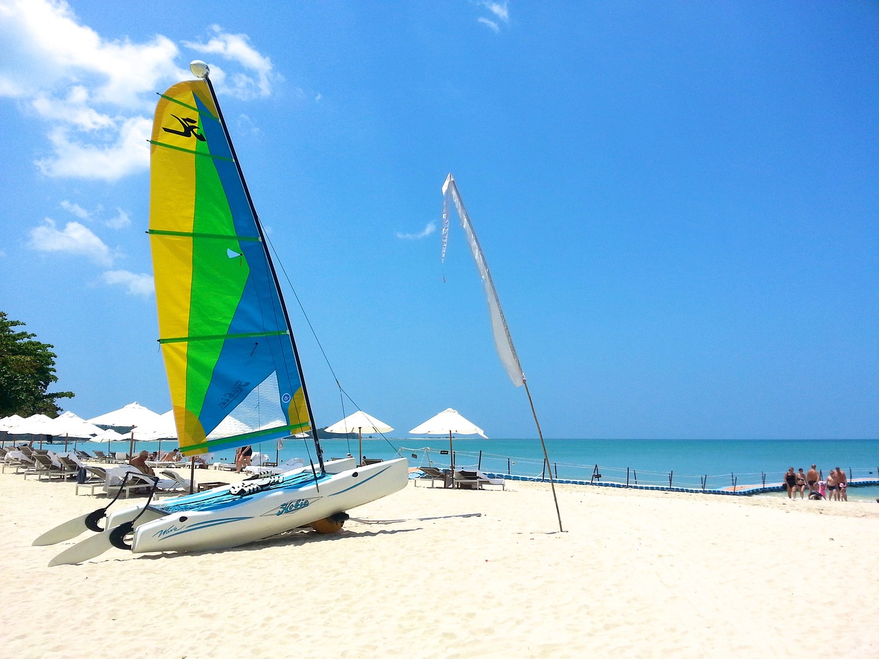 White sand beach in Khao Lak, Thailand