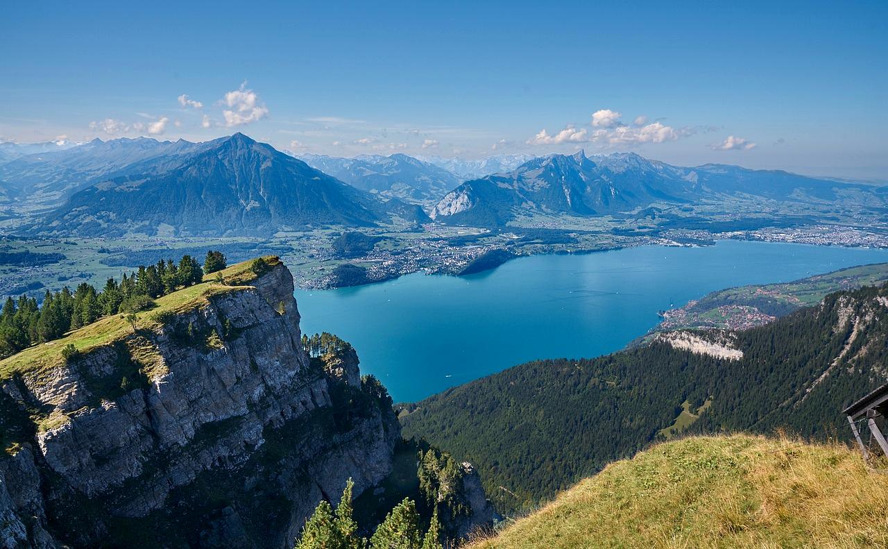 Swiss mountains and lake