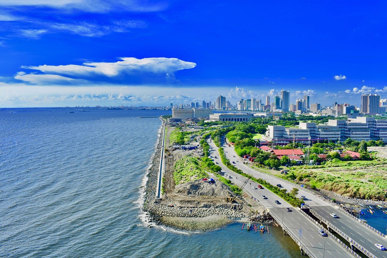 United Airlines flight to Manila, the Philippines