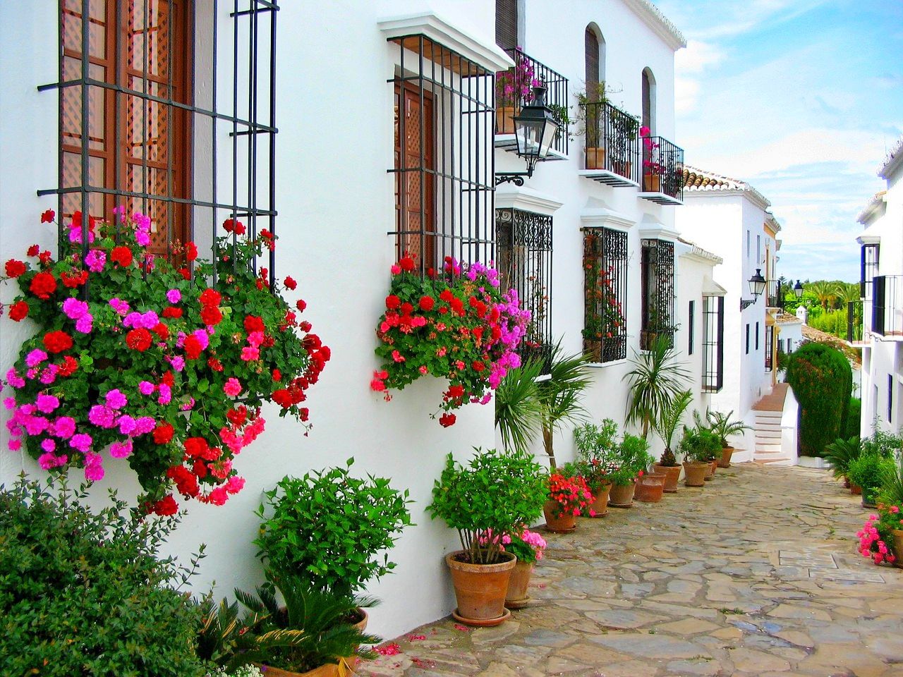 Old Town Marbella on the Costa del Sol in Spain