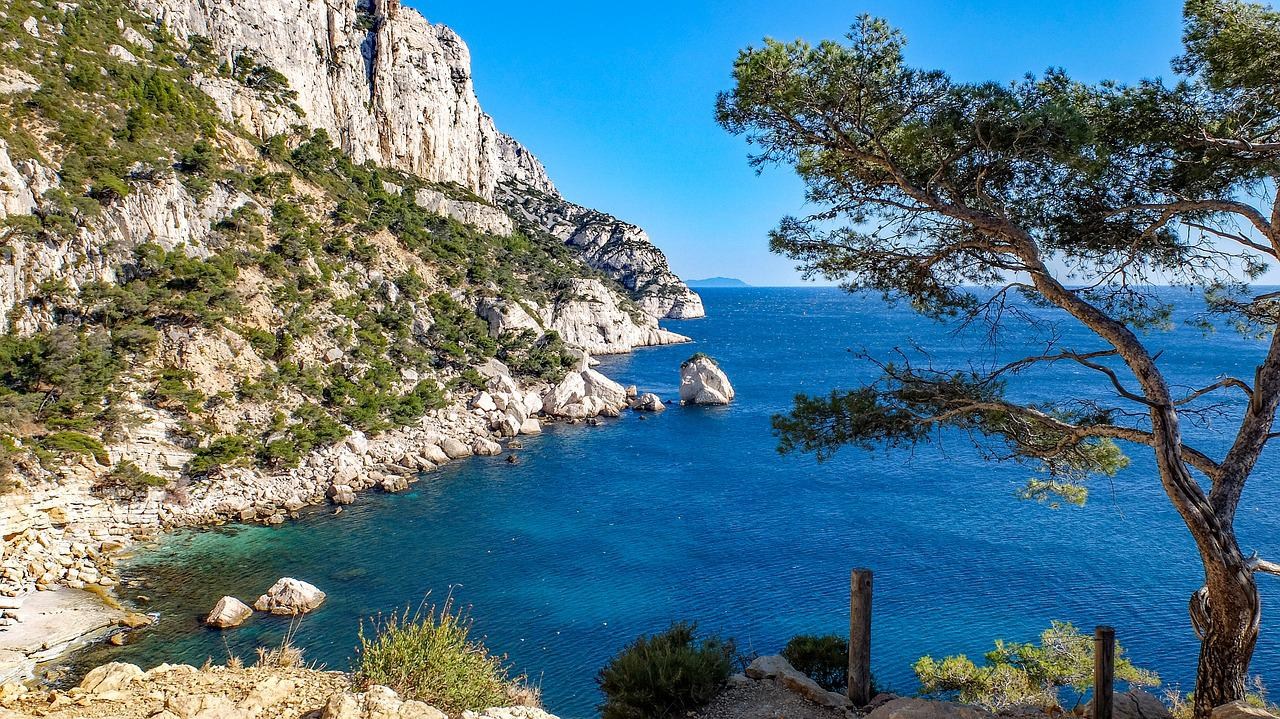 Marseille coast, France