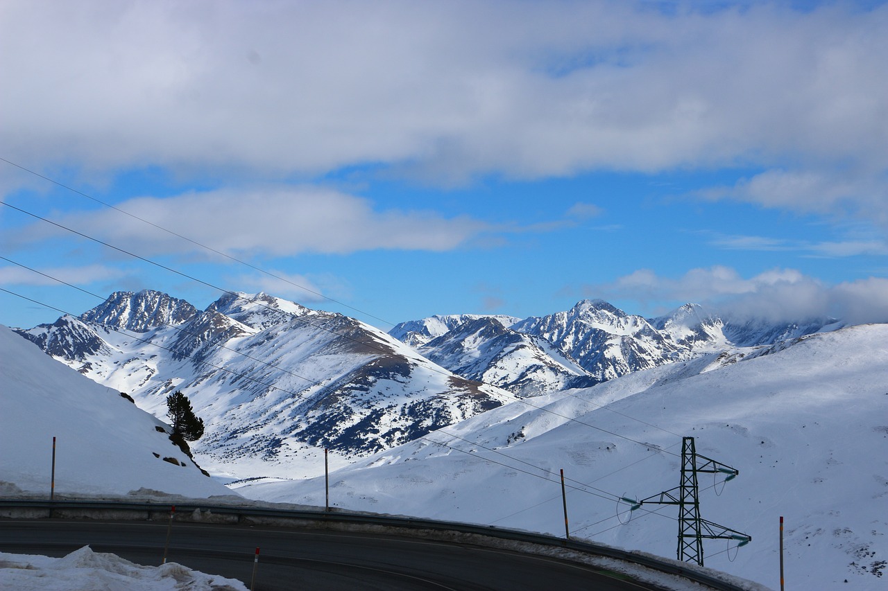 Skiing in the Pyrenees