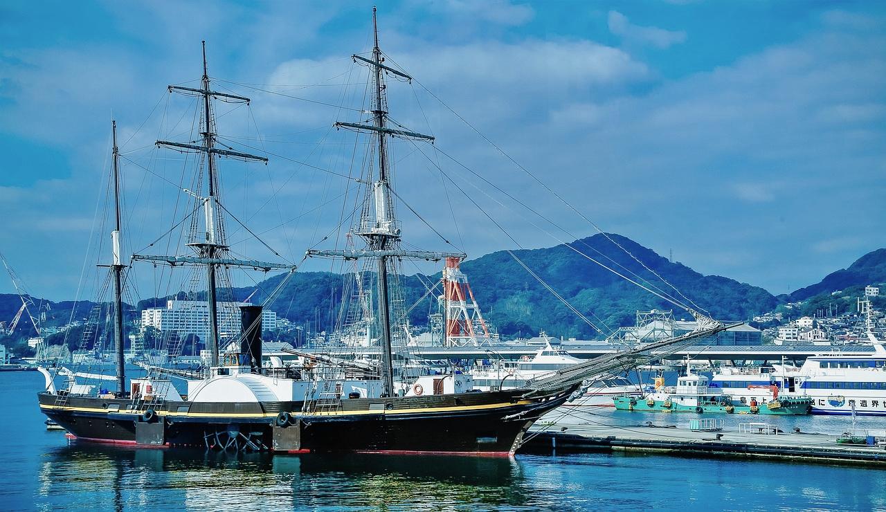 Nagasaki port, Japan