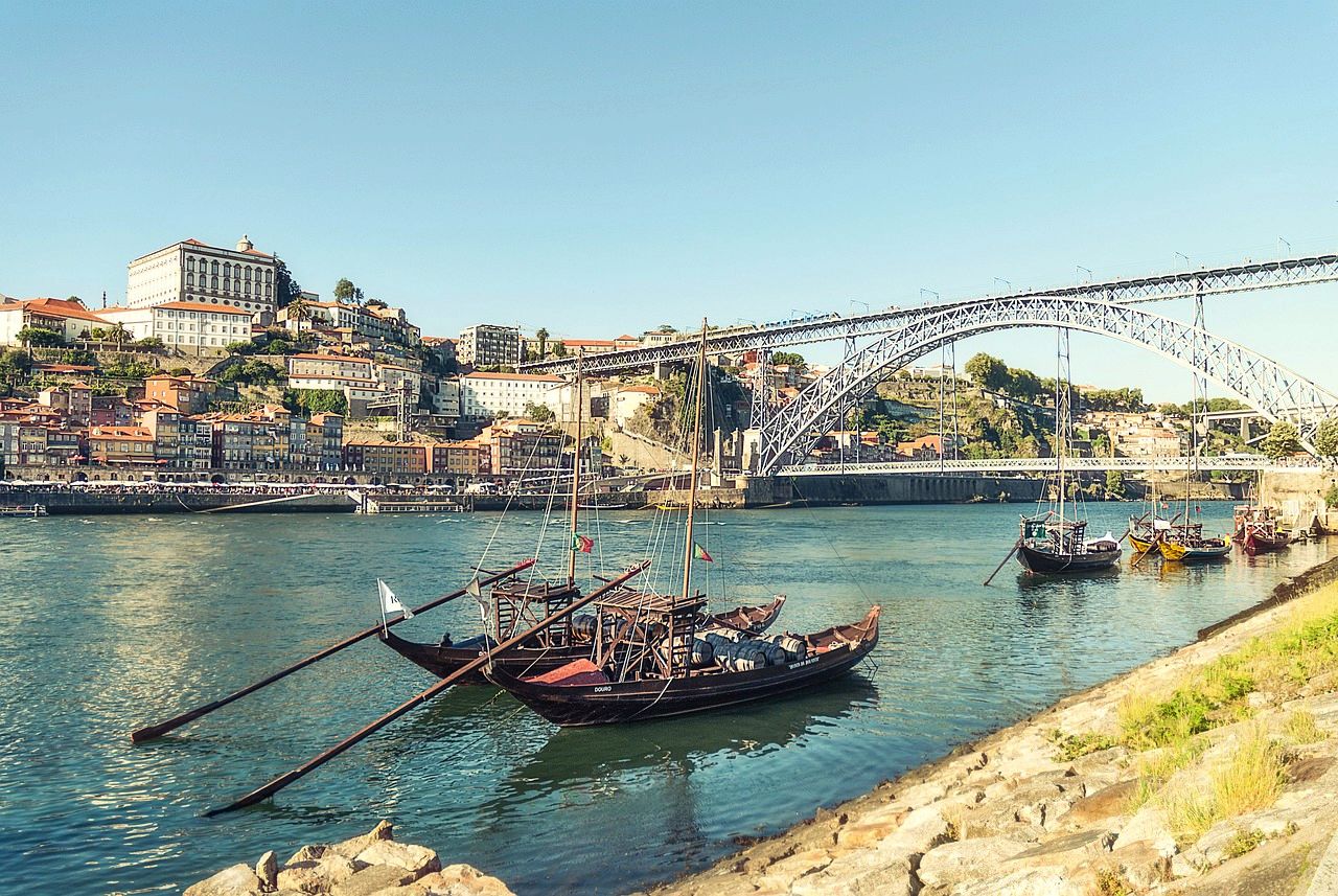 Porto on the River Douro in Portugal