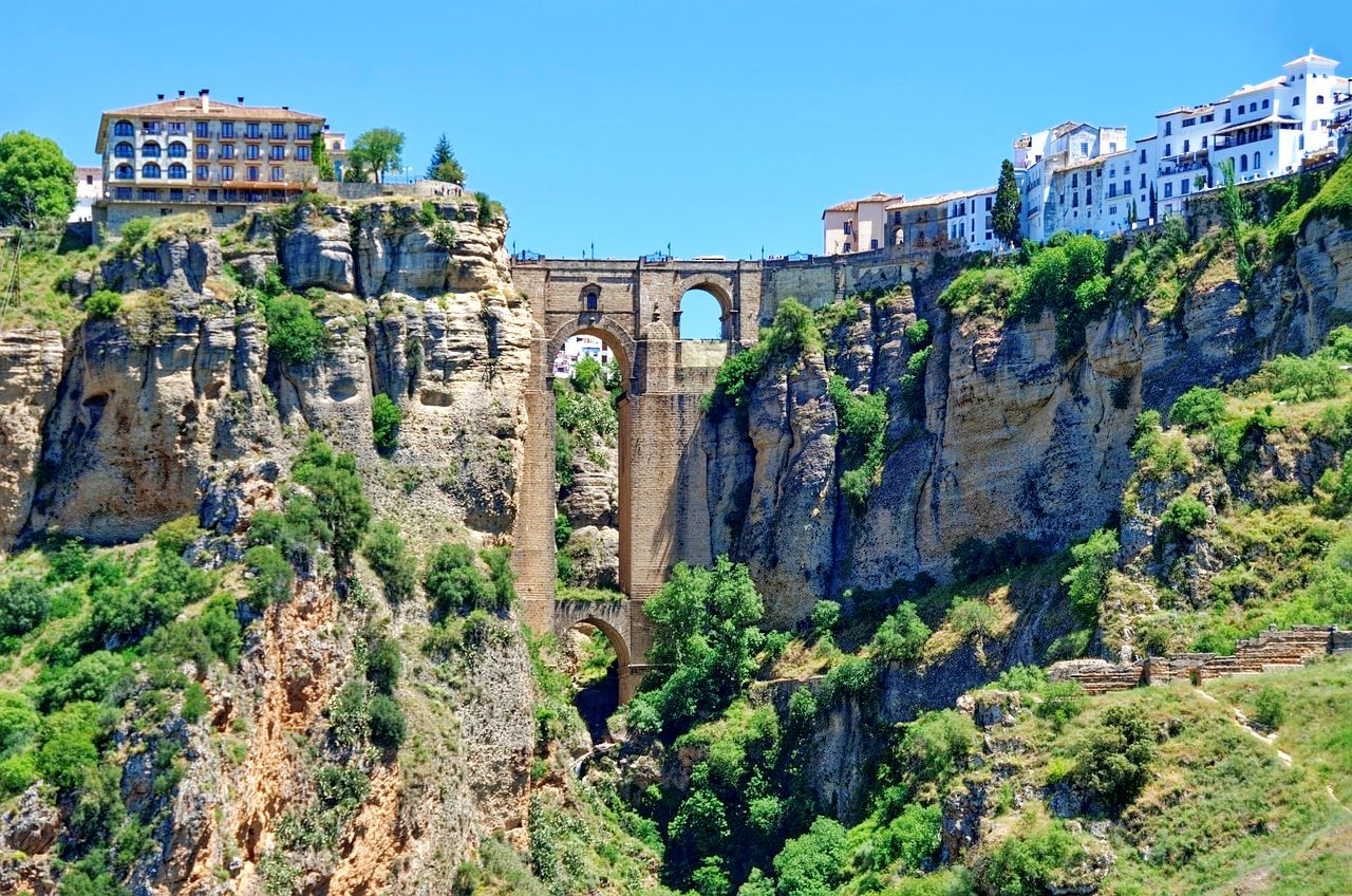 Ronda, Andalucia, Spain - Puente Nuevo or New Bridge over the Tajo de Ronda gorge