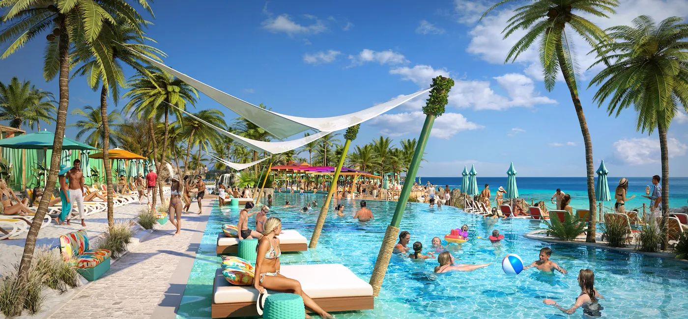 Artistic rendering of Royal Beach Club in the Bahamas