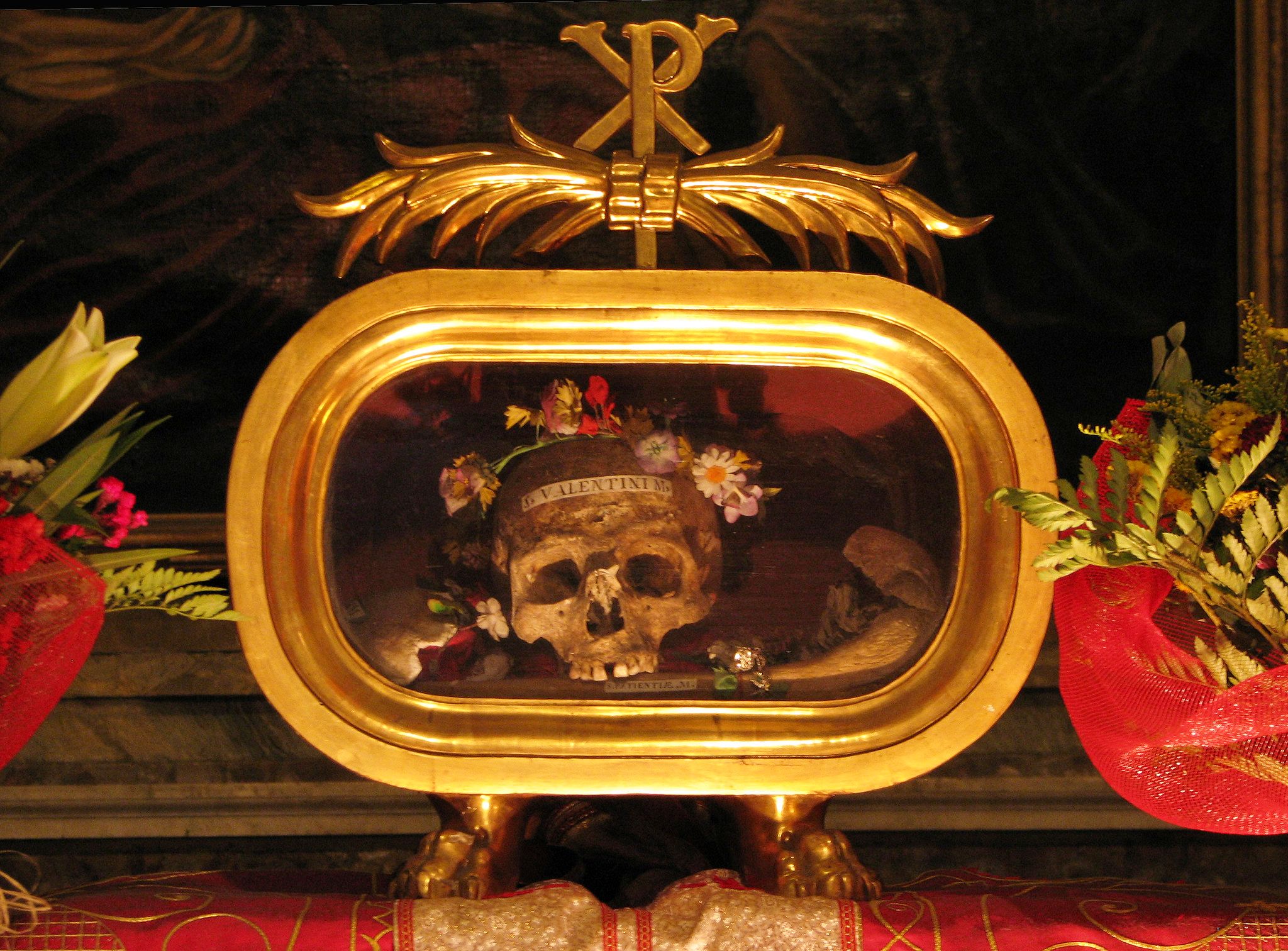 St. Valentine's mortal remains in Madrid, Spain