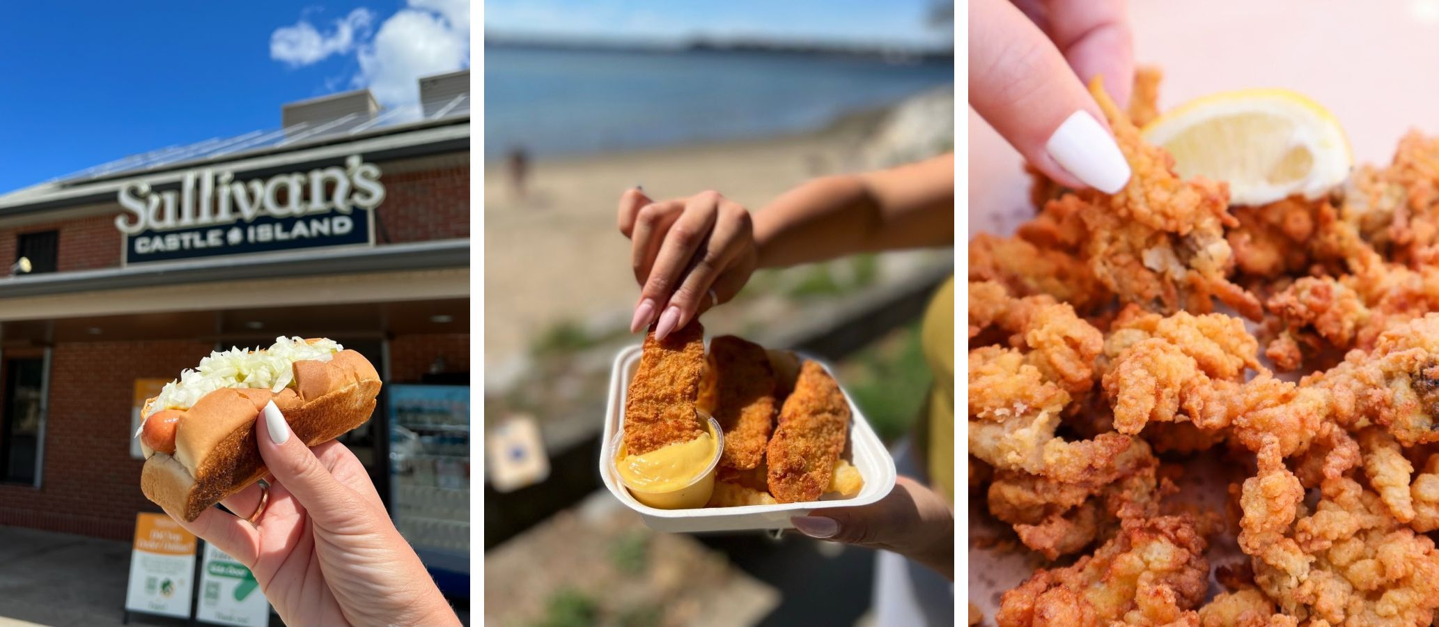 Hot Dog, Chicken Tenders, Clam Strips