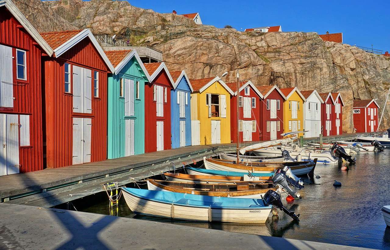 Bathing huts in Smögen