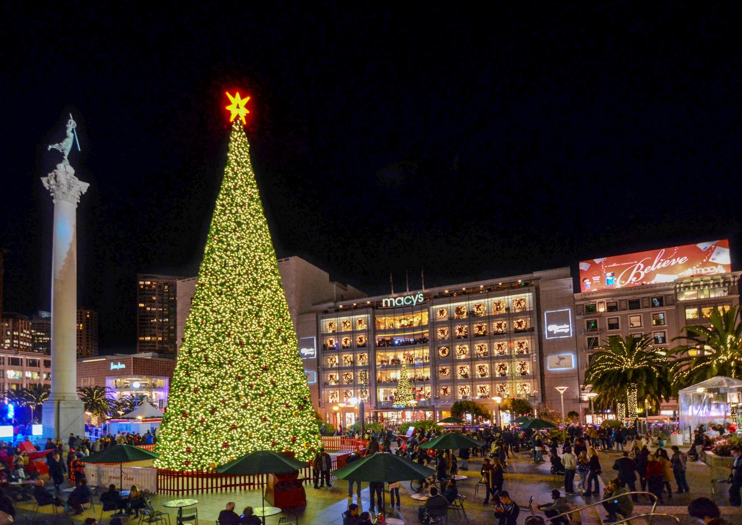 Union Square in San Francisco at Christmas