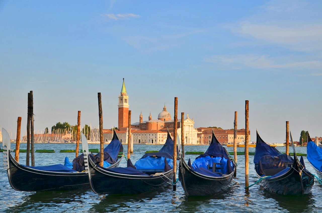 Gondolas in Venice