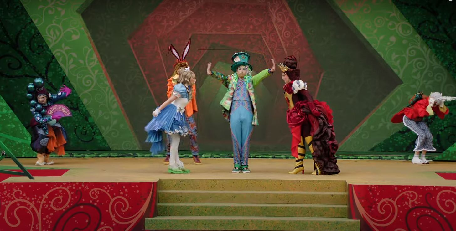 Alice in Wonderland inspired show at Disneyland Paris
