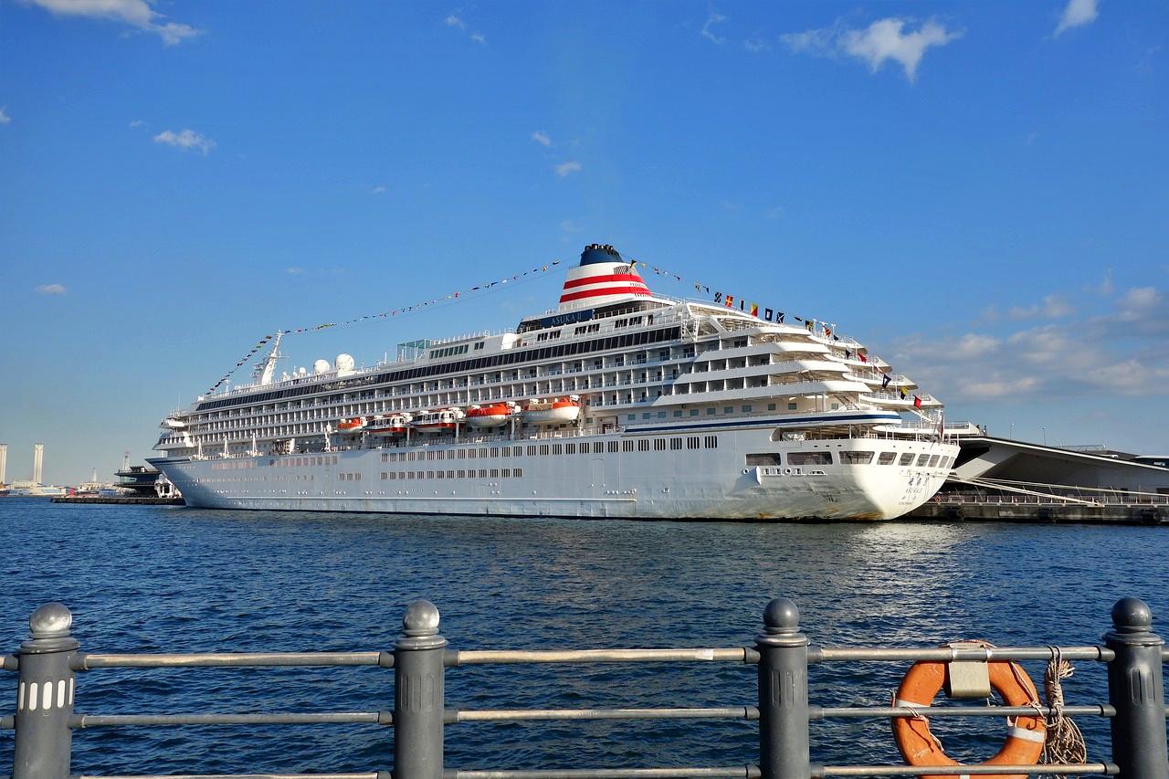 Cruise ships in Yokohama, Japan